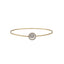 18K Yellow Gold & 0.28 Carat Diamond Bangle (3.8gm)