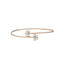 18K Rose Gold & 0.17 Carat Diamond Bangle (3gm)