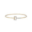 18K Yellow Gold & 0.26 Carat Diamond Bangle (3.9gm)