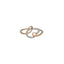 18K Rose Gold & 0.15 Carat Diamond Ring (1.3gm)