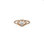 18K Rose Gold & 0.09 Carat Diamond Ring (1.3gm)