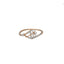 18K Rose Gold & 0.16 Carat Diamond Ring (1.4gm)