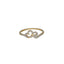 18K Yellow Gold & 0.12 Carat Diamond Ring (1.7gm)