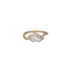 18K Rose Gold & 0.19 Carat Diamond Ring (1.7gm)