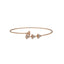 18K Rose Gold & 0.12 Carat Diamond Bangle (3.8gm)