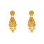 22K Yellow Gold Beaded Filigree Earrings (9.2gm)