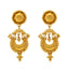 22K Yellow Gold Beaded Chanbali Earrings (22.7gm)