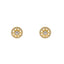 22K Yellow Gold & CZ Stud Earrings (3.5gm)