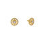 22K Yellow Gold & CZ Stud Earrings (3.5gm)