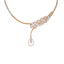 18K Rose Gold & CZ Necklace Set (21.8gm)