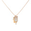 18K Rose Gold & CZ Necklace Set (8.3gm)