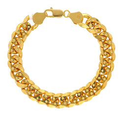 22K Yellow Gold Men's Chain Link Bracelet  (103gm)