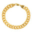 22K Yellow Gold Men's Chain Link Bracelet  (63 gm)