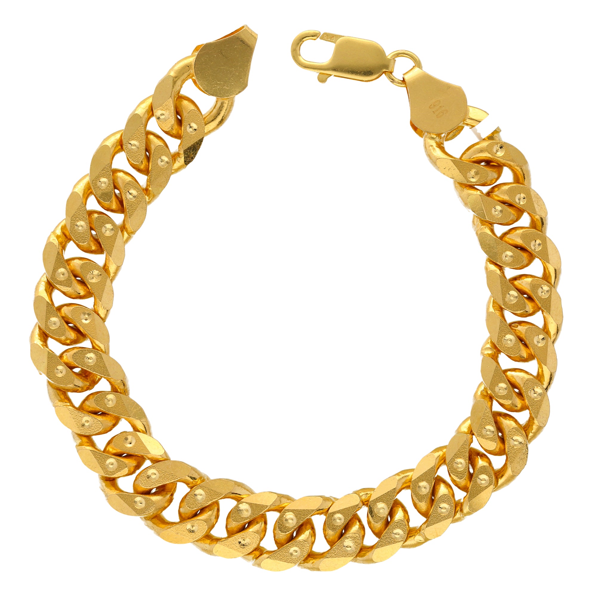 22K Imported Design Kadap Chain Bracelet with Diamond Effect | Pachchigar  Jewellers (Ashokbhai)