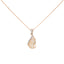 18K Rose Gold & CZ Pendant Set (8.5gm)