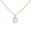 18K Yellow & White Gold Diamond Pendant Set (5.7gm)