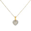 18K Yellow & White Gold Diamond Pendant Set (9.6gm)