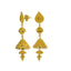 An image of the side of the 22K gold drop earrings from Virani Jewelers.