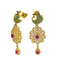 An image of the post on the 22K gold earrings from Virani Jewelers.