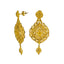 An image showing the post on the matching 22K gold earrings from Virani Jewelers.