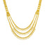 An image of the detail on the multi-strand 22K gold necklace from Virani Jewelers.