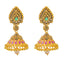 22K Yellow Gold Jeweled Jhumki Earrings (20.6gm)