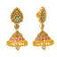 22K Yellow Gold Jeweled Jhumki Earrings (20.6gm)