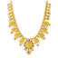 22K Yellow Gold Temple Guttapusalu Necklace Set W/ Emeralds, Rubies, CZ Gems, Pearls & Laxmi Kasu - Virani Jewelers