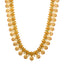 22K Yellow Gold, Gem, CZ, and Pearl Temple Necklace Set (116.7gm)