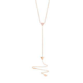 Triangle on sale lariat necklace