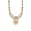 18K Yellow Gold Diamond Necklace & Earrings Set W/ 24.19ct VVS Diamonds, Rubies, Emeralds & Pearls - Virani Jewelers