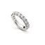 14K White Gold Diamond Wedding Band W/ 3.45ct VS-SI Diamonds & Shared Prong Setting - Virani Jewelers