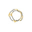 An image of the Avery 22K gold bracelet with black beads from Virani Jewelers.