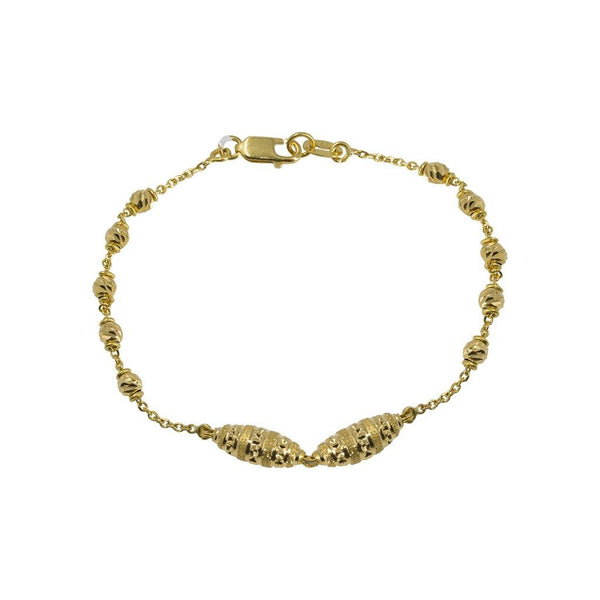 22k Gold Coins Bracelet - AjBr65661 - US$ 581 - 22K Gold bracelet for  ladies is designed with linked chain and hanging Gold coins (Ginni). Bracel