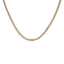 An image of the multi-tone 22K gold Cuban link chain from Virani Jewelers with white and yellow gold.