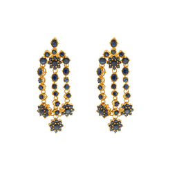 22K Yellow Gold Sapphire Rain Earrings - Virani Jewelers