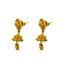 22K Yellow Gold Jhumki Earrings Earrings W/ Rubies, Emeralds, Kundan & Loop Detailed Drops - Virani Jewelers