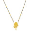 22K Yellow Gold Mangalsutra Necklace W/ Abstract Pendant - Virani Jewelers