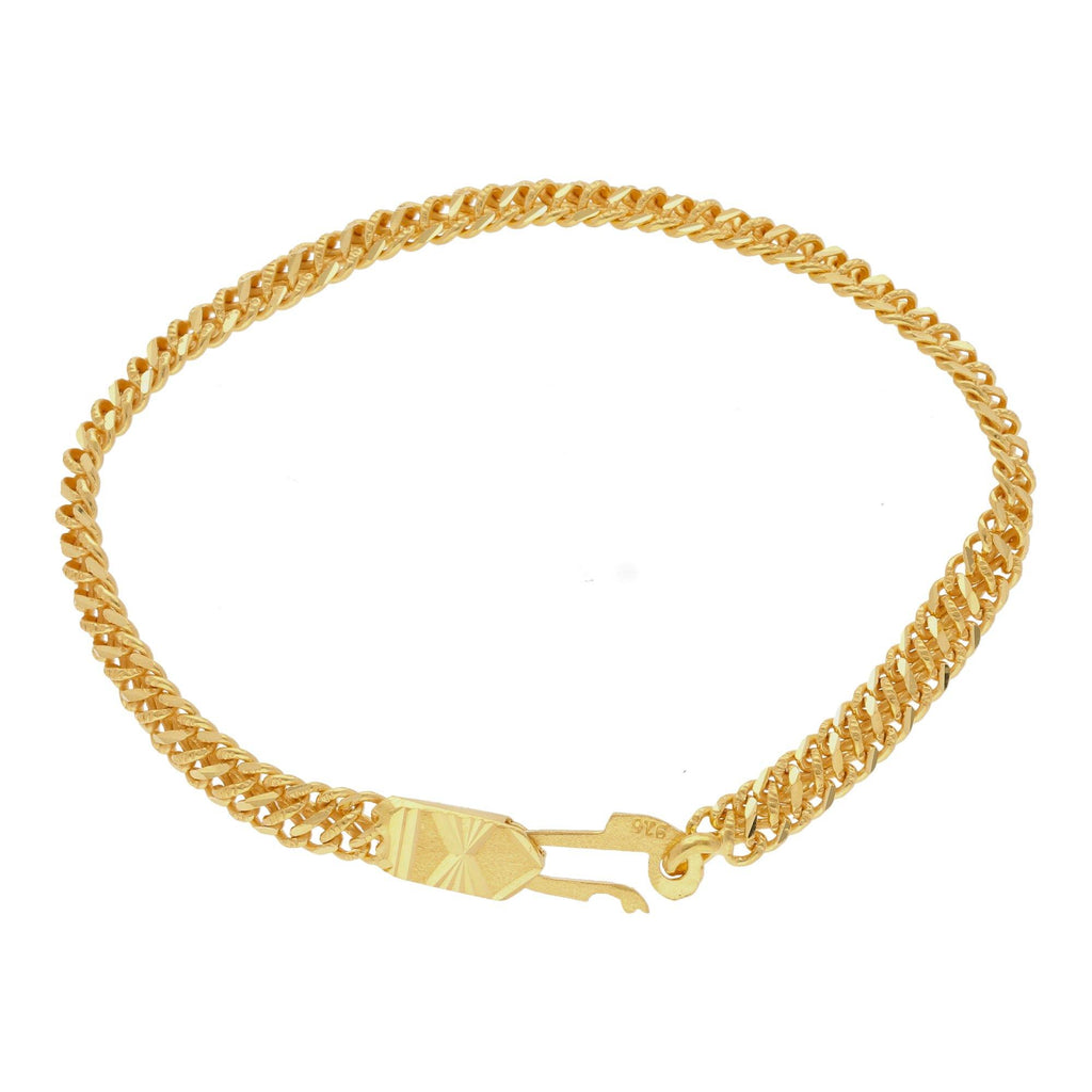 22K Yellow Gold Men Elegant Bracelet W/ Hexagonal tile Band - Virani Jewelers | 


Looking for some stylish accessory options to gift your man on a special occasion? This 22K go...