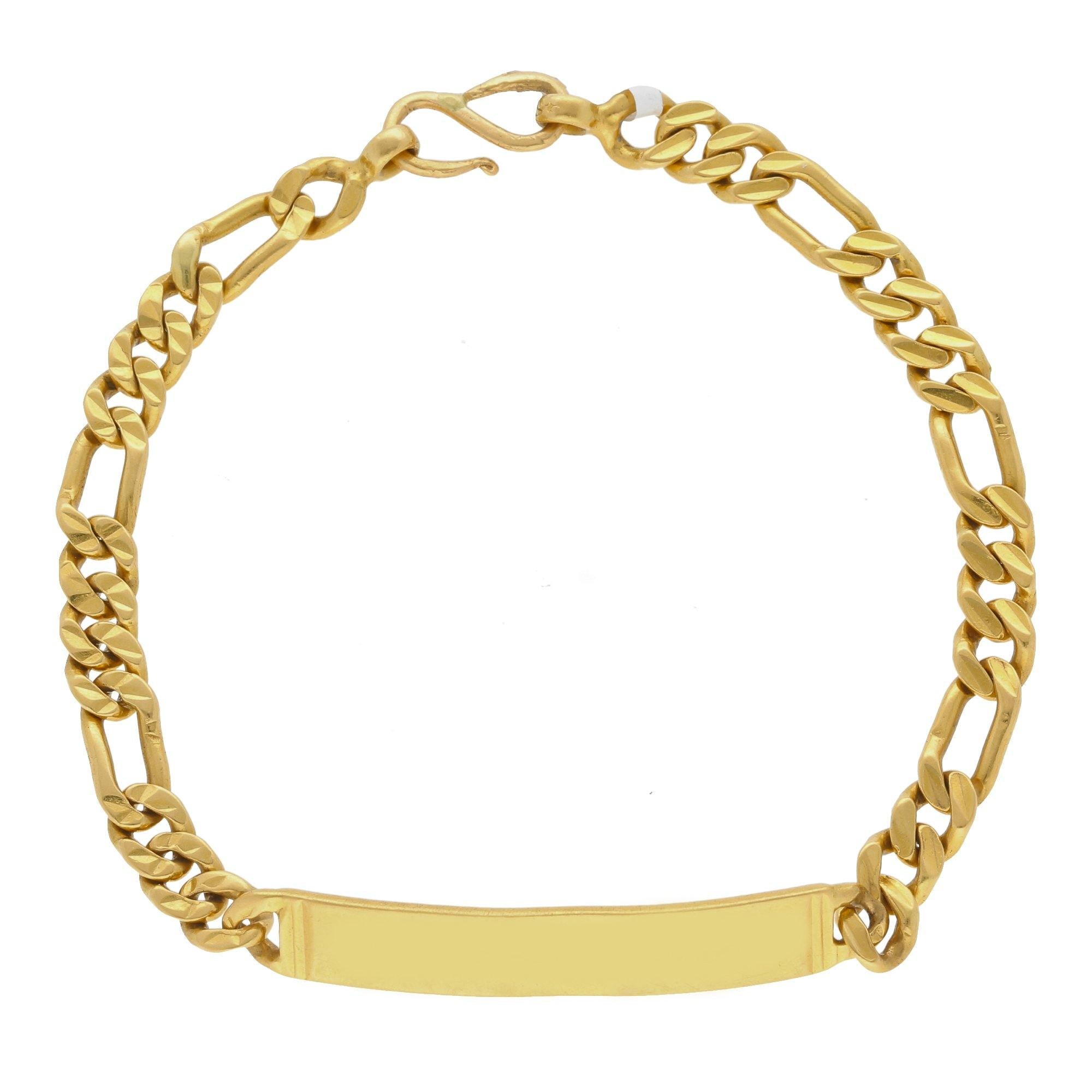 22k Plain Gold Bracelet JGS-2202-05575 – Jewelegance
