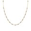 22K Multi Tone Gold Ball Chain W/ Etched White Gold Beads & Box Link Chain - Virani Jewelers