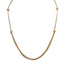 22K Multi Tone Gold Chain W/ Draped Strands & Wide Set Ball Accents - Virani Jewelers