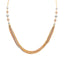 An image of the multi-tone 22K gold necklace with draping strands from Virani Jewelers.