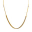 22K Multi Tone Gold Chain W/ Yellow & White Gold Draped Chain Accent - Virani Jewelers