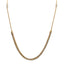 22K Multi Tone Gold Chain W/ Striped Bicone Beads & Draped Link Chains - Virani Jewelers