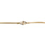 22K Multi Tone Gold Chain W/ Striped Bicone Beads & Draped Link Chains - Virani Jewelers