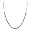 22K Multi Tone Gold Chain W/ Beaded Strand & Double Bead Draped Accent - Virani Jewelers