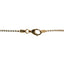 22K Multi Tone Gold Chain W/ Beaded Strand & Double Bead Draped Accent - Virani Jewelers