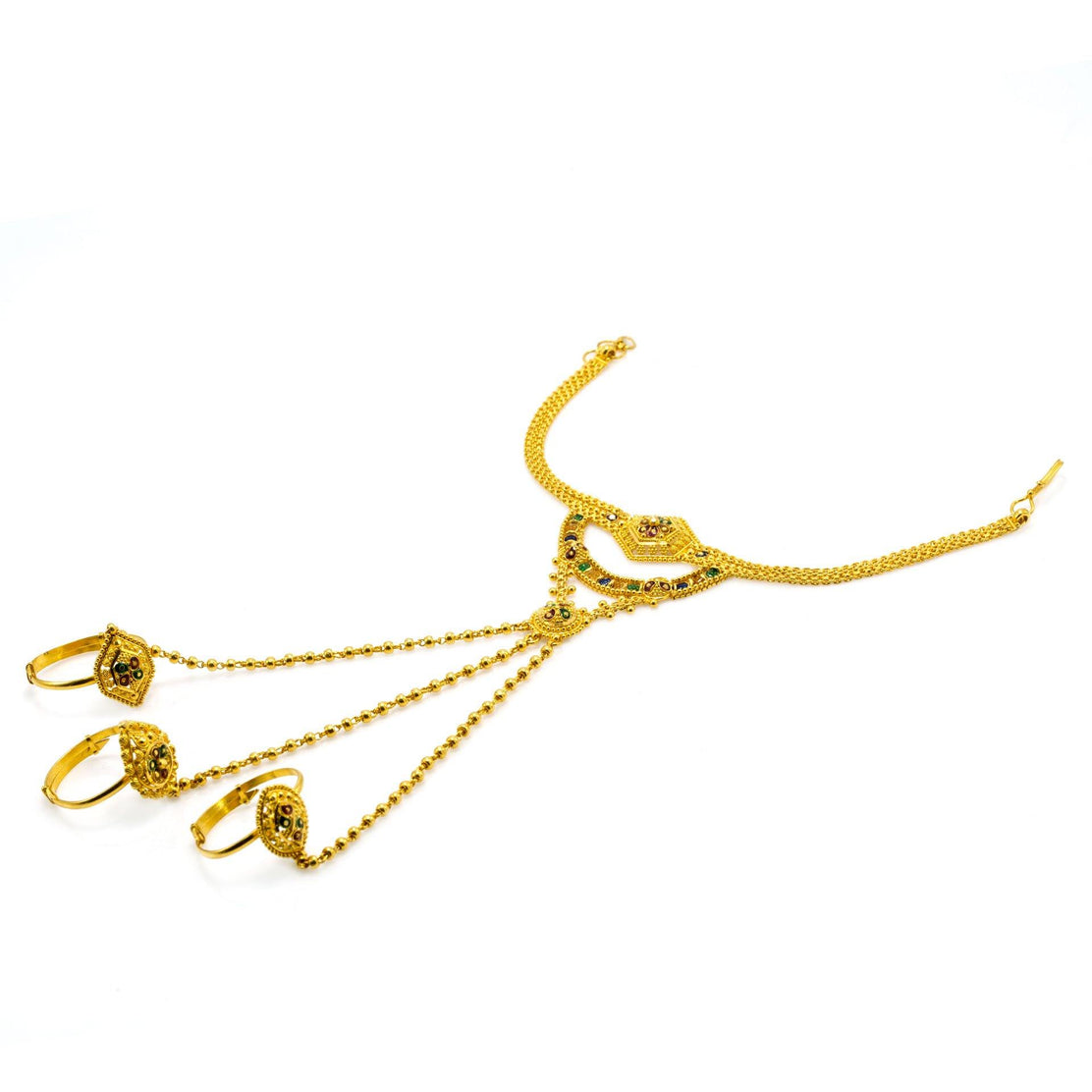 Boho Cobweb Finger Ring Chain Bracelet – ArtGalleryZen