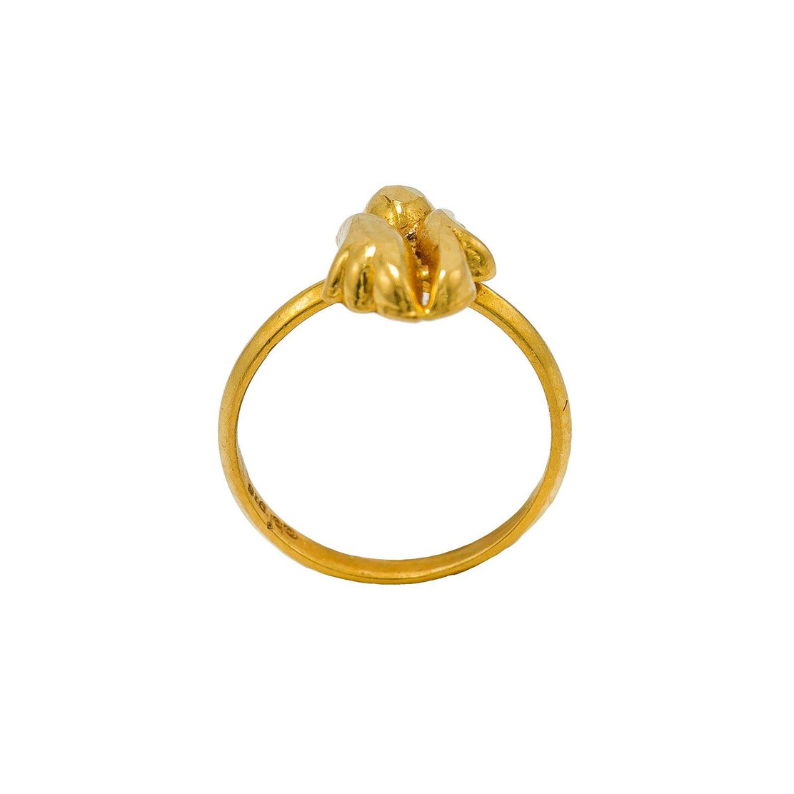 22k Gold Checkered Ring For Men| Raj Jewels